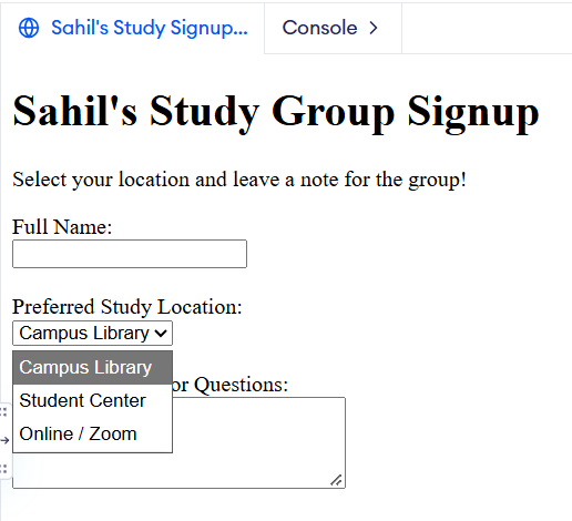 Sahil Day 11 Browser Preview