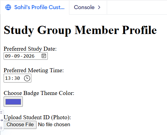 Sahil Day 12 Browser Preview